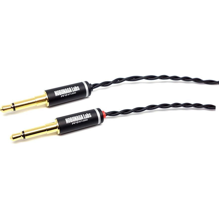 ノブナガラボ ヘッドホンリケーブル(1.2m)(3.5mmモノラル×2⇔3.5mm