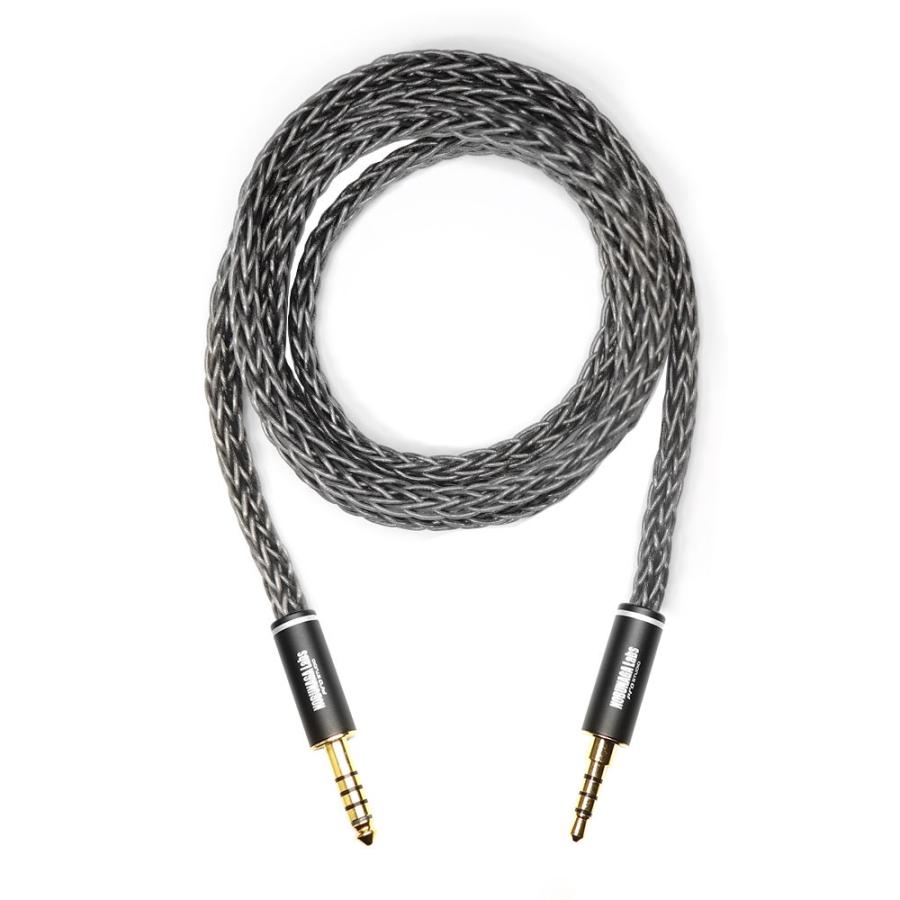 ノブナガラボ ヘッドホンリケーブル(1.2m)(3.5mm4極バランス⇔4.4mm5極