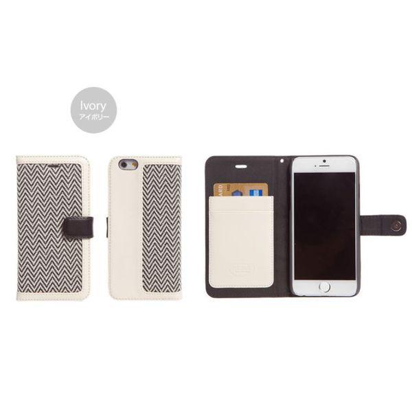 ZENUS iPhone6用 手帳型ケース Herringbone Diary(アイボリー) Z4043I6 返品種別A｜joshin｜05