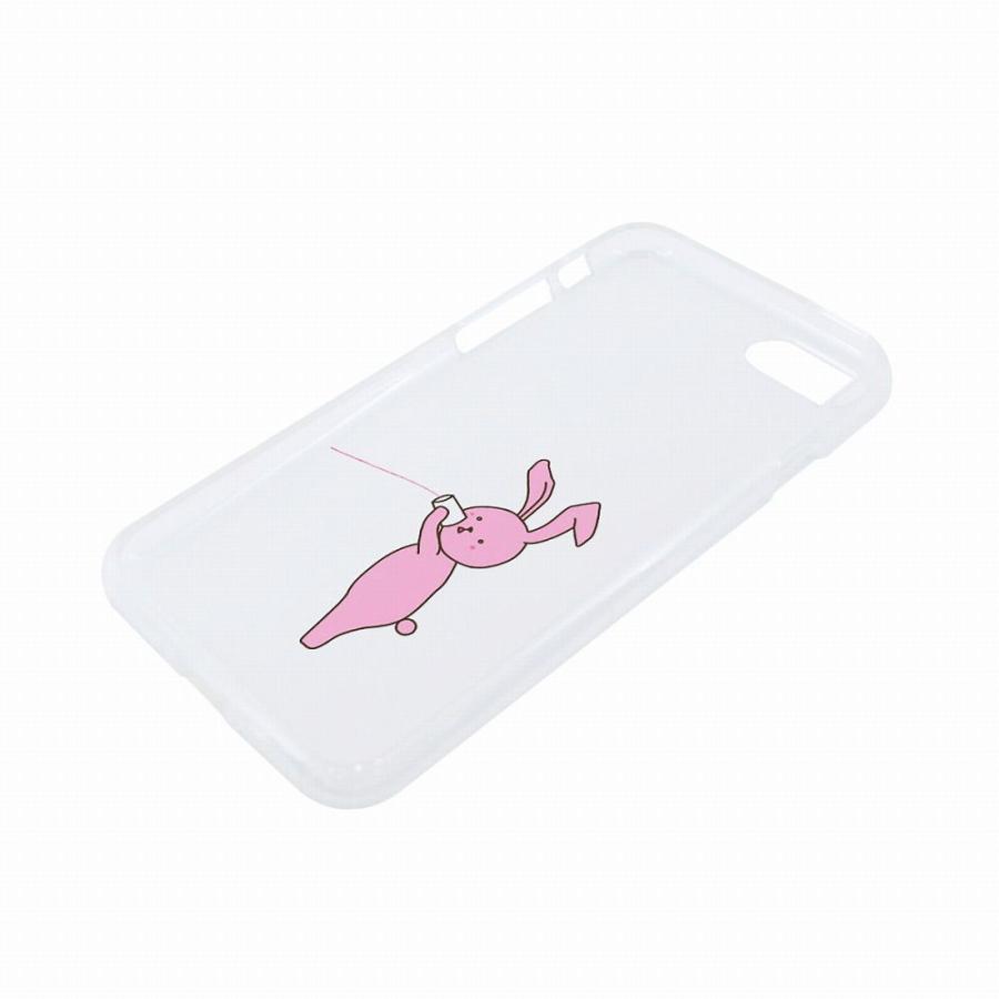 Dparks iPhone 8/ 7用 ソフトクリアケース(糸電話ウサギ) DS8288I7 返品種別A｜joshin｜02