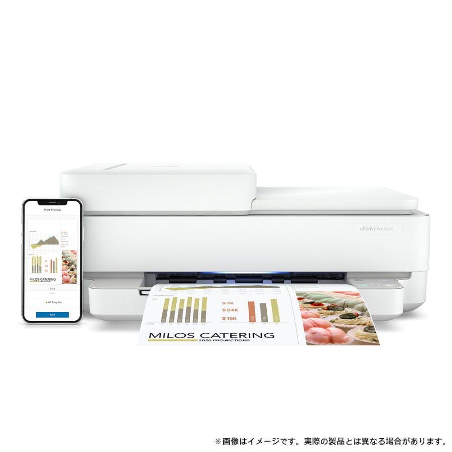 HP(エイチピー) A4カラープリント対応 インクジェットプリンター複合機 HP ENVY Pro 6420 6WD16A#ABJ 返品種別A｜joshin｜04