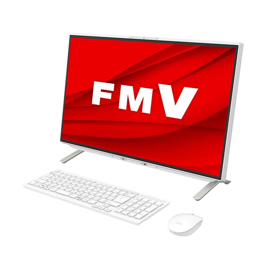 富士通 23.8型デスクトップパソコン FMV ESPRIMO FH52/ E3 (Celeron/ 4GB/ 512GB SSD)Microsoft Office Personal 2019 FMVF52E3W 返品種別A