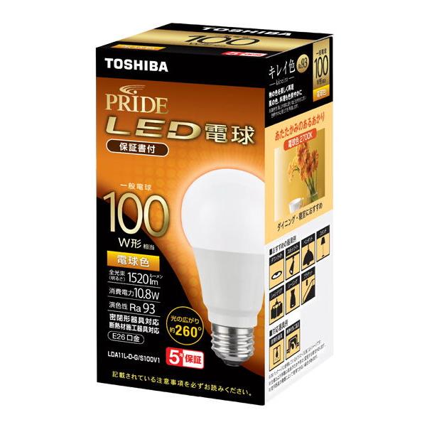 TOSHIBA（東芝） LED電球 一般電球形 100W形相当/ 1520lm(電球色相当