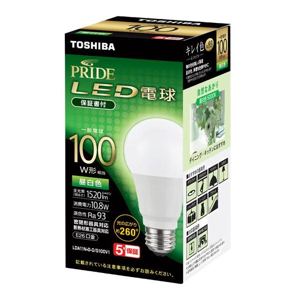 TOSHIBA（東芝） LED電球 一般電球形 100W形相当/ 1520lm(昼白色相当 