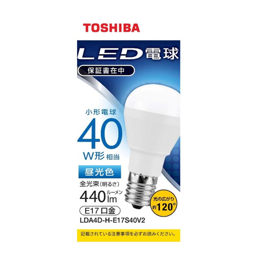 TOSHIBA（東芝） LED電球 小形電球形 40W形相当/ 440lm(昼光色相当)(1