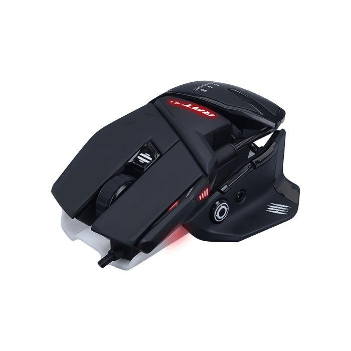 Mad Catz(マッドキャッツ) エルゴノミクス 光学式 ゲーミングマウス R.A.T. 4+(ブラック) MR03MCINBL000-0J 返品種別A｜joshin｜02