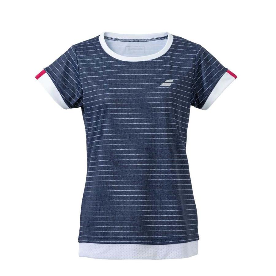BABOLATゲームシャツXL Babolat（バボラ） レディース ゲームシャツ(ネイビー・サイズ：XL