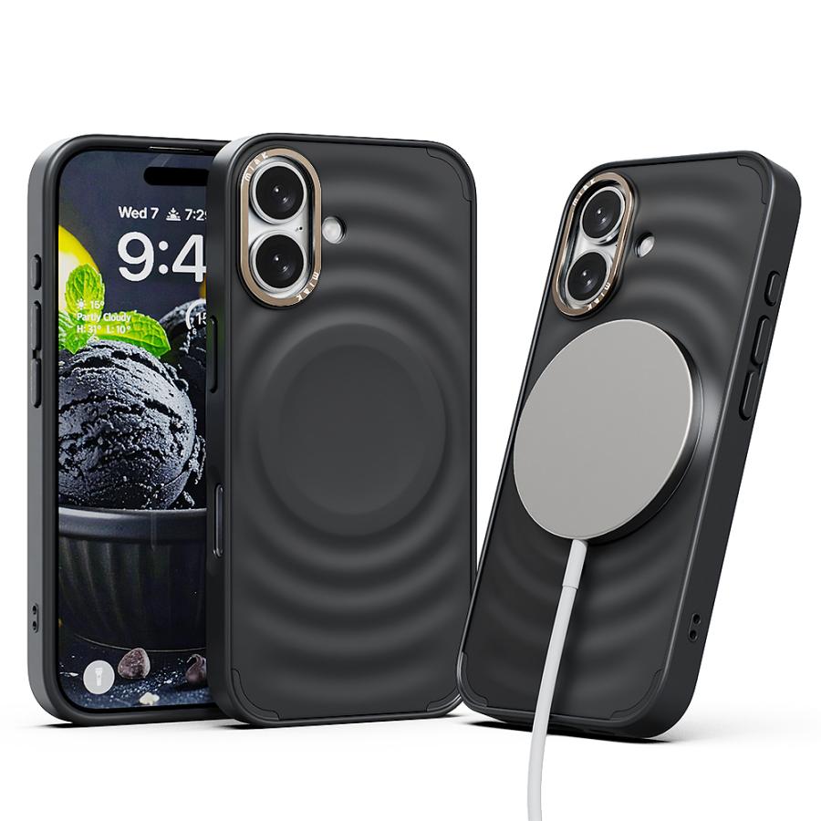 miak iPhone 17用 SCOOP MagSafe対応ケース(ブラックソルベ