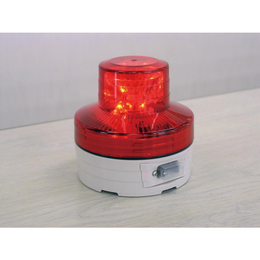 日惠製作所 LED回転灯 ニコUFO 赤 NIKKEI NICO UFO 電池式警告灯 VL07B