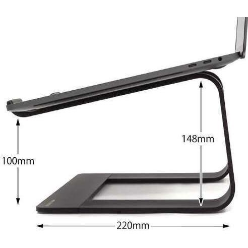 ARCHISS(アーキス) ノートパソコン用アルミスタンド(ブラック) STEP-STAND BY ME (ステップスタンドバイミー) AS-SPBM-BK 返品種別A｜joshin｜14