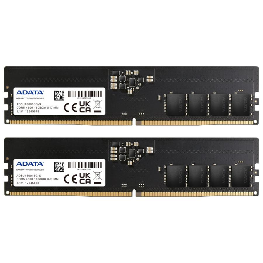 ADATA DDR5-4800 16GB 2枚セット（合計32GB） ADATA DDR5-4800 16GB 2枚セット 合計32GB デスクトップ用メモリ