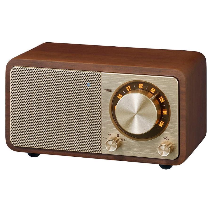 サンジーン FMラジオ・Bluetoothスピーカー　WALNUT サンジーン FMラジオ・Bluetoothスピーカー(ウォールナット)(FM専用