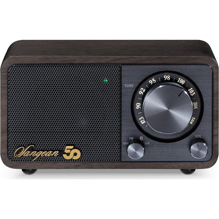 サンジーン FMラジオ・Bluetoothスピーカー(ダークウォールナット)(FM