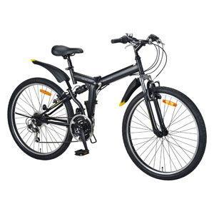 CAPTAIN STAG（キャプテンスタッグ） 折りたたみ自転車 26インチ 18段