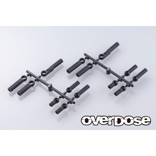 ラジコンOVERDOSEパーツ OVERDOSE パーフェクトボールエンドセット( モリブデン/ 2pcs)(OD3919