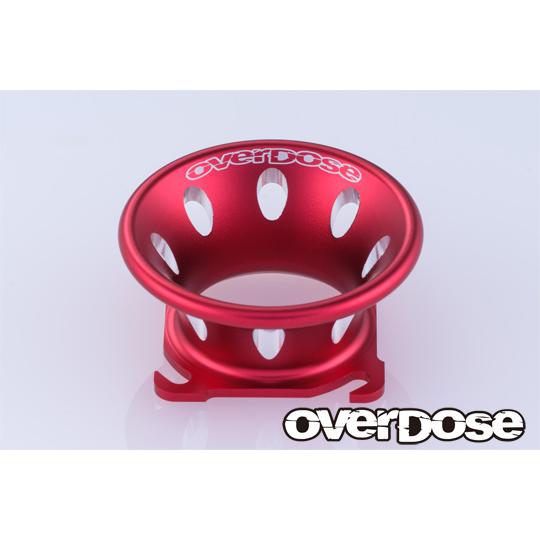 OVERDOSE アルミファンネル (30×30用/ レッド)(OD3927)ラジコンパーツ 返品種別B（Yahoo!・Joshin web）