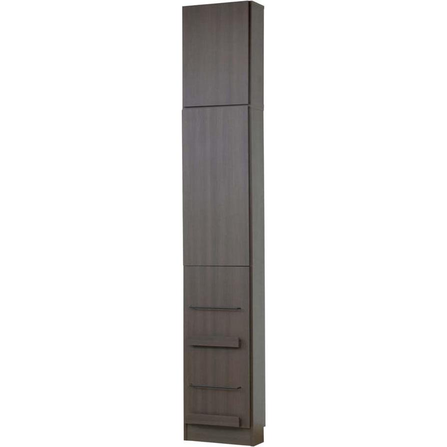 JK-PLAN(ジェイケイ・プラン) 薄型スリム壁面本棚(ダークブラウン) メモリア2 FRM-0129DOORSET-DB 返品種別A