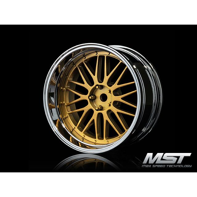ABCホビーシルエィティー新品未使用ホイールセット ABCホビー (再生産)LM 832101GD S-GD LM オフセット可変ホイール 4ヶ