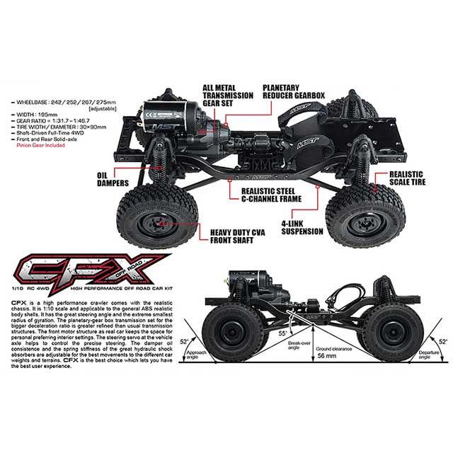 ABCホビー 1/ 10 電動RCカー組立キット 532192 CFX J4 KIT(7253