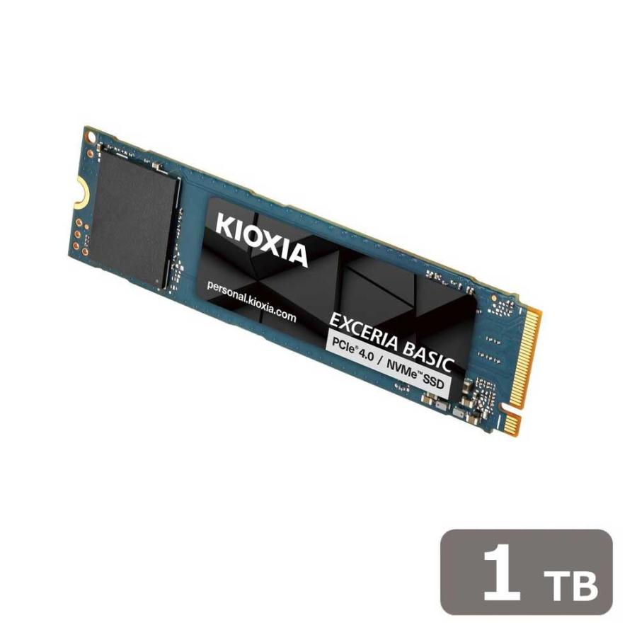 専用KIOXIA EXCERIA BASIC 1TB M.2 NVMe SSD KIOXIA KIOXIA｜キオクシア 内蔵SSD KIOXIA EXCERIA BASIC NVMe Gen4x4