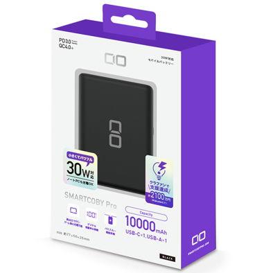 CIO SMARTCOBY Pro 30W モバイルバッテリー 10000mAh 2ポート(USB-C×1・USB-A×1)(ブラック) SMARTCOBYPRO-30W-BK 返品種別A｜joshin｜02