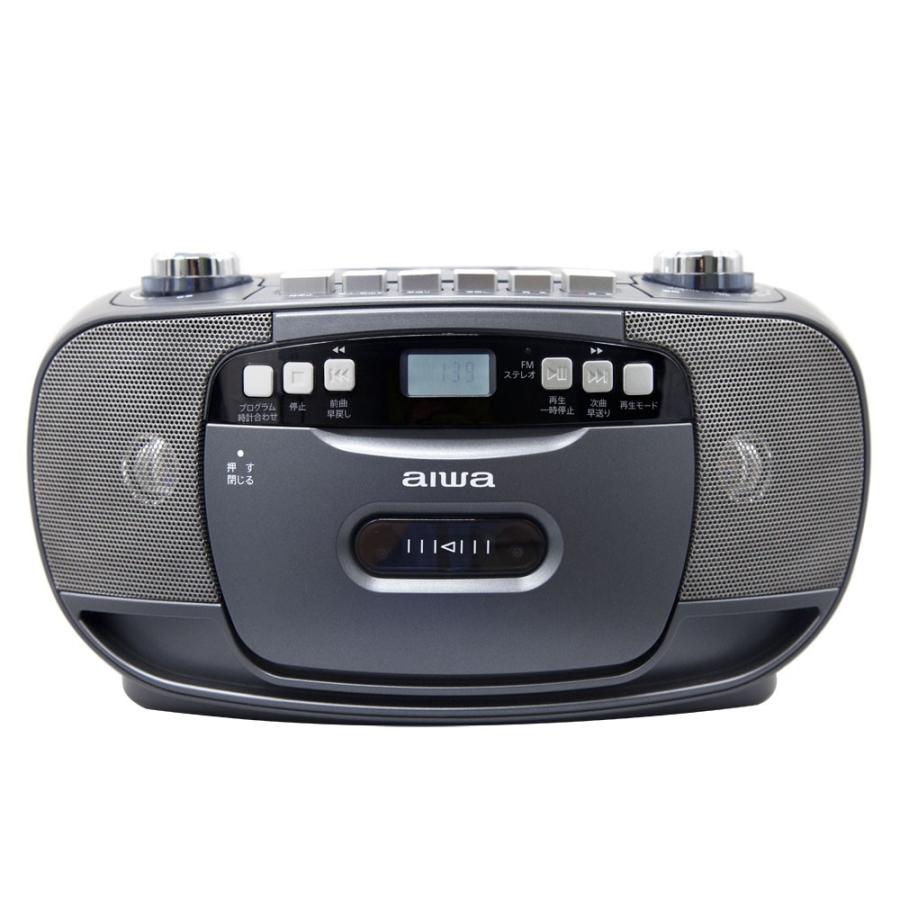 アイワ Cdラジオカセットレコーダー グレー Aiwa Csd 30 返品種別a Joshin Web 通販 Paypayモール