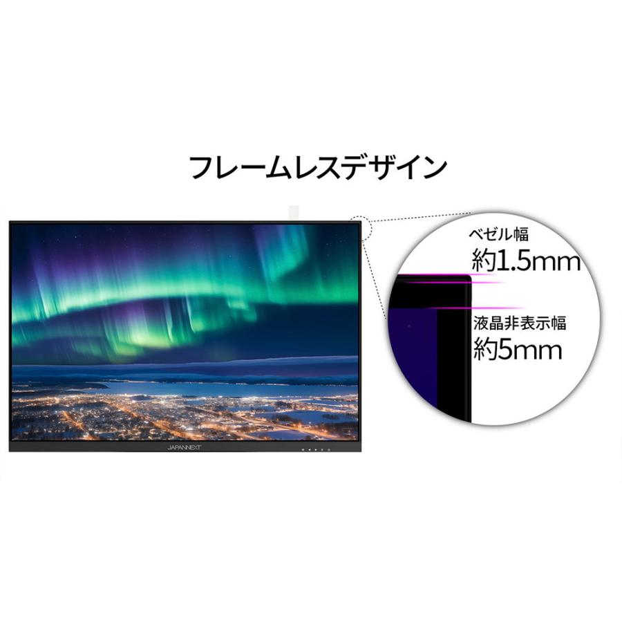 JAPANNEXT 24型 15W給電 液晶ディスプレイ (WUXGA/ IPS/ 非光沢/ 75Hz/ 14ms/ HDMI/ VGA/ USB-C/ スピーカー搭載/ FreeSync) JN-IPS24WUXGAR-C 返品種別A｜joshin｜07