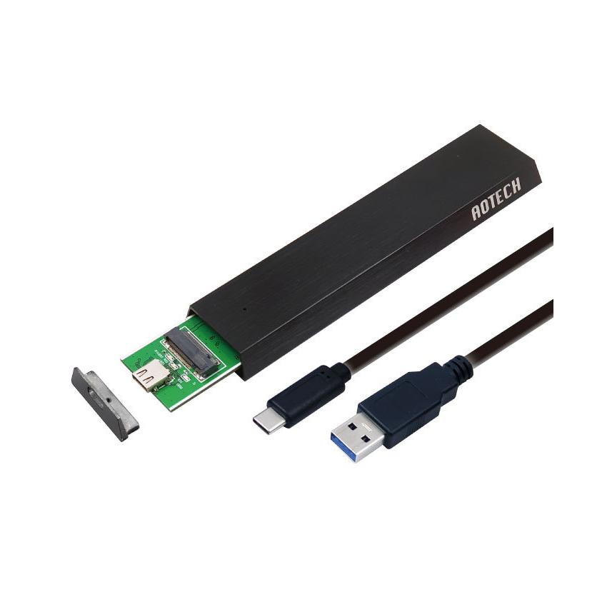 AOTECH USB3.1Gen2 USB3.1Gen1(USB3.0)接続 UASPモード対応 SATA M.2(NGFF接続タイプ)SSDケース ITPROTECH(アイティプロテック) AOK-M2SATA-U31G2A 返品種別A2,728円