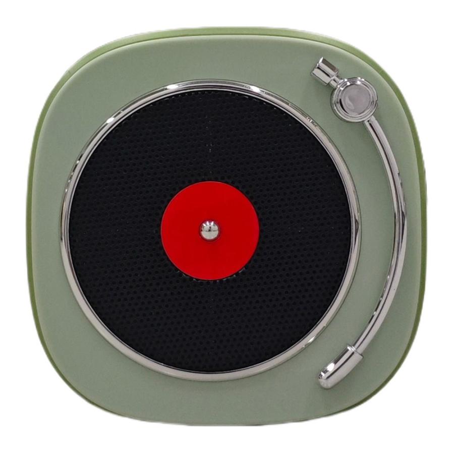 PASSON レトロFM・BTスピーカー(FM専用)(グリーン) M10-GR 返品種別A