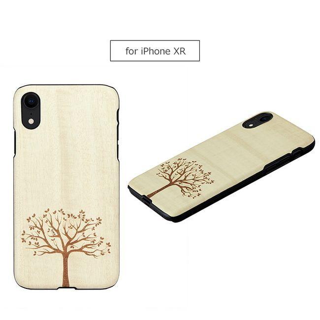 Man＆Wood iPhone XR用 天然木ケース(Apple tree) I13870I61 返品種別A｜joshin｜07