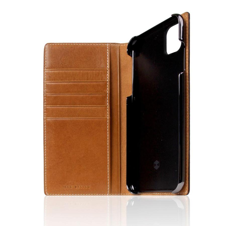 SLG Design iPhone 11 Pro Max用 手帳型ケース Tamponata Leather case(タン) SD17940I65R 返品種別A｜joshin｜02