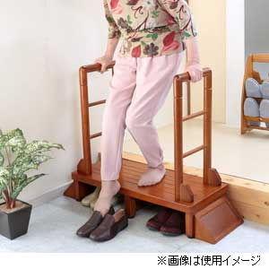 谷村実業 手すり付き玄関台 幅80cm 両側手すり付き 谷村実業 手すり付き玄関台 幅80cm 両側手すり付き TAN-889-R80 返品