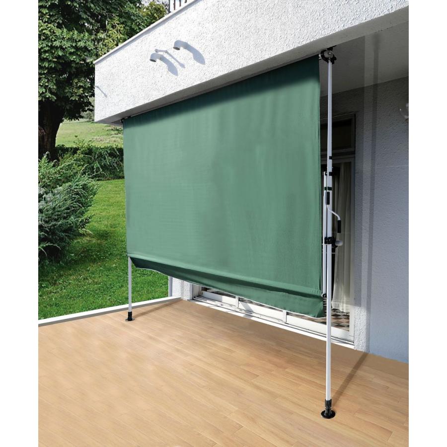 タック 物干し竿付きオーニング4 2m グリーン TAN-901-20A 返品種別B
