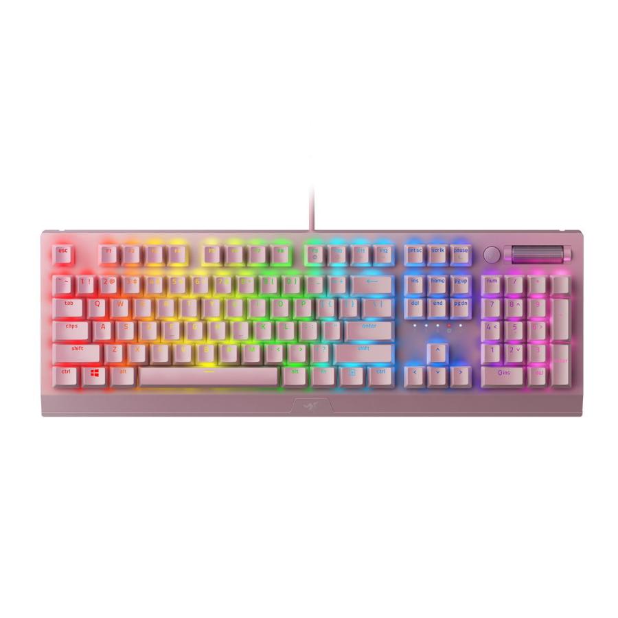Razer 国内正規品 メカニカルゲーミングキーボード Blackwidow V3 Quartz Pink Greenswitch 英語配列 クォーツピンク Rz03 R3m1 返品種別a Joshin Web 通販 Paypayモール