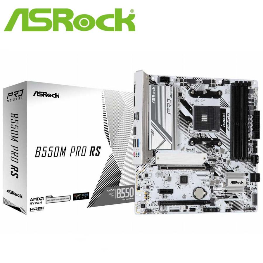 ASRock｜アスロック AMD B550チップセット マザーボード B550M Pro RS B550M_PRO_RS 返品種別B（Yahoo!・Joshin web）