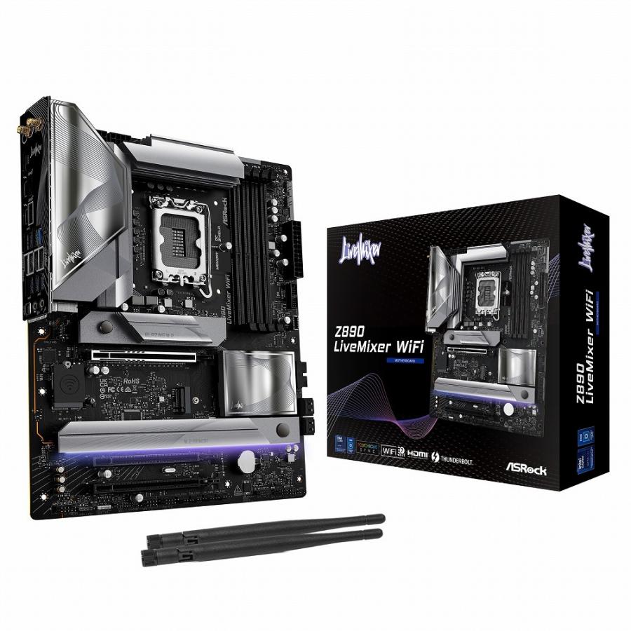 【値下げ】ASRock Z790 LiveMixer Wi-Fiカスタム対応済 Z790 LiveMixer | ASRock(アスロック) LGA1700 Intel® Z790 ATX
