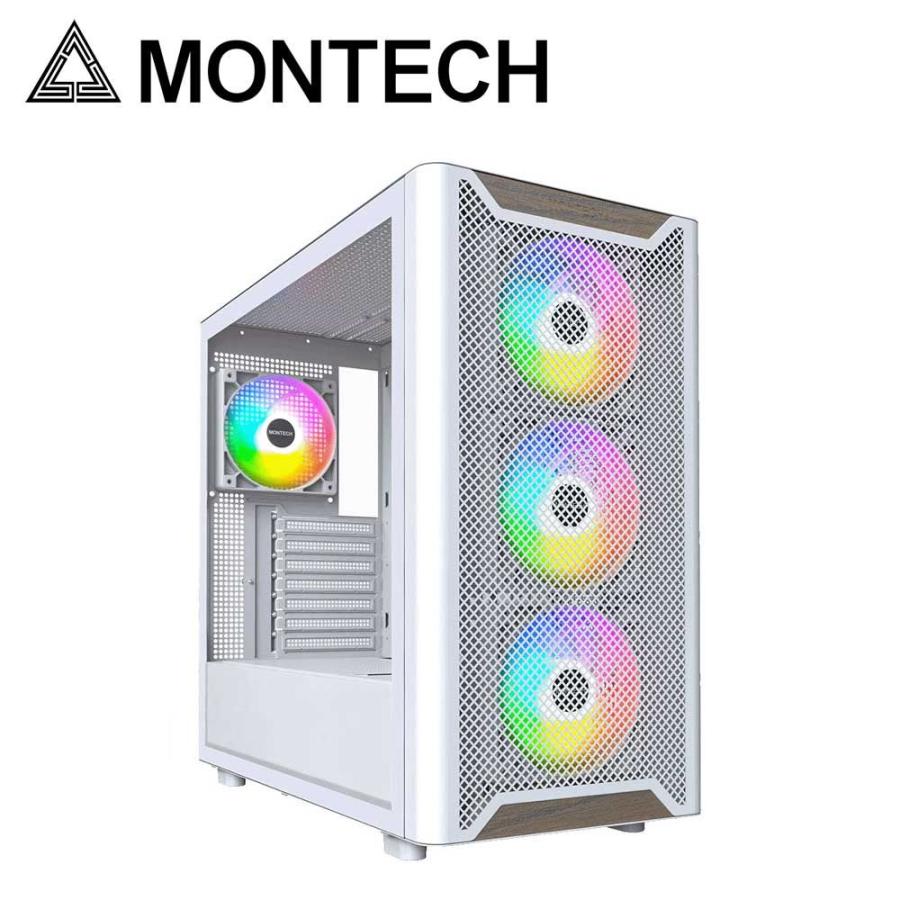 MONTECH ATXマザーボード対応 フロントウッドプレート・メッシュ