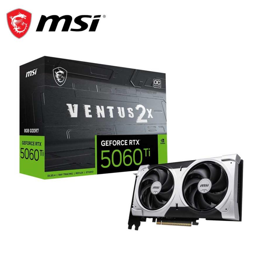 GeForce RTX 5060 Ti 8G VENTUS 2X OC PLUS [PCIExp 8GB]の商品画像（Yahoo!ショッピング）