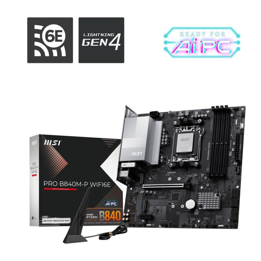MSI｜エムエスアイ MSI PRO B840M-P WIFI6E マザーボード PROB840M-PWIFI6E 返品種別B の商品画像