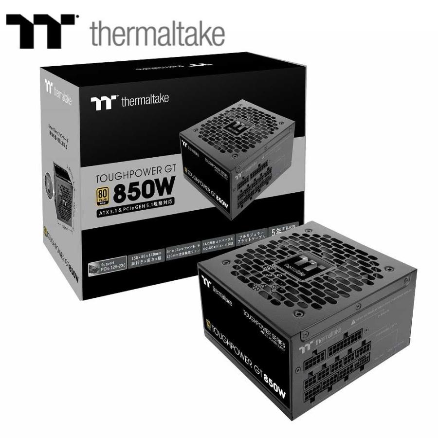 Thermaltake｜サーマルテイク TOUGHPOWER GT/ 0850W ATX3.1 電源ユニット(ブラック) PS-TPT-0850FNFAGJ-3 返品種別B（Yahoo!・Joshin web）