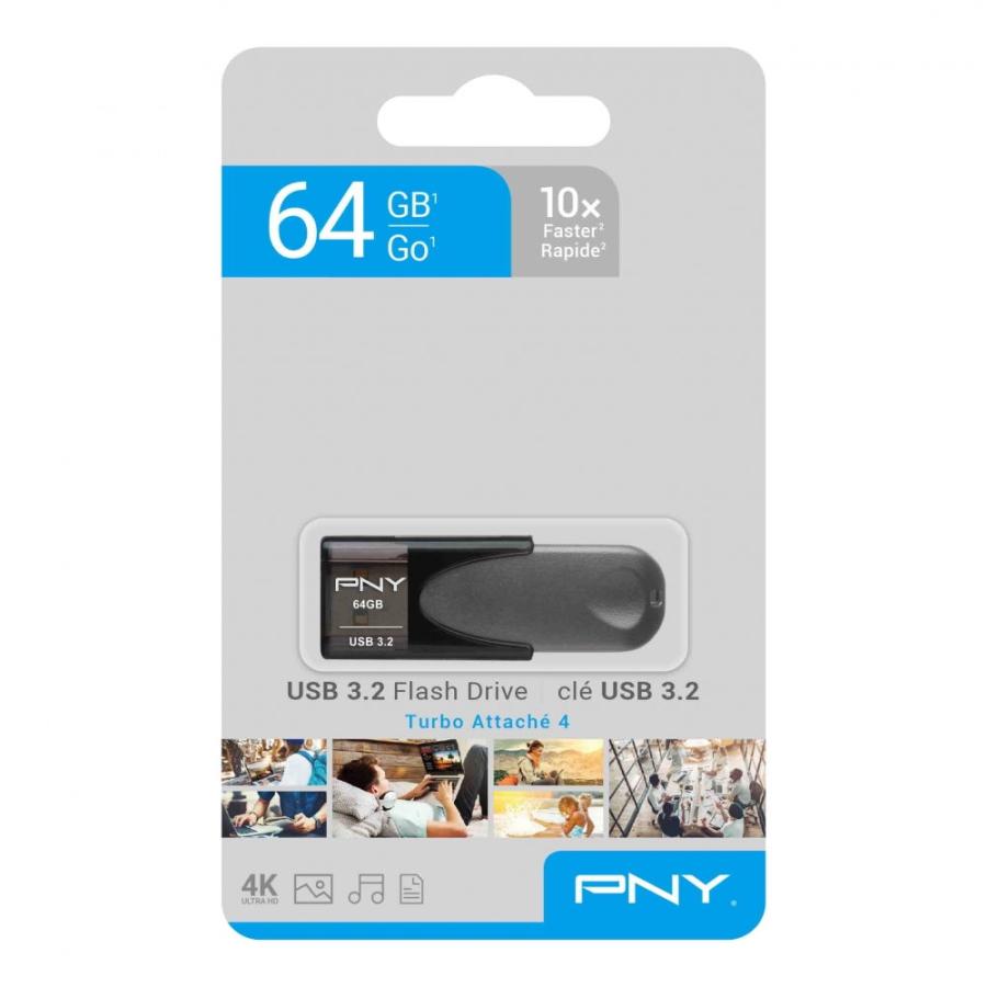 USB 3.2対応 USBメモリーType A 64GB PNY Turbo Attache 4 返品種別B :4718006451950-42-55620:Joshin web 通販 - Yahoo!ショッピング