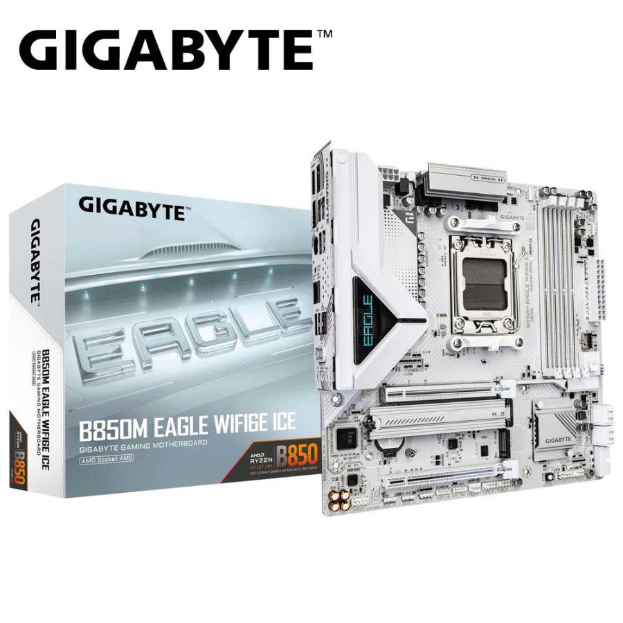 GIGABYTE｜ギガバイト GIGABYTE B850M EAGLE WIFI6E ICE マザーボード(ホワイト) B850MEAGLEWF6EICE 返品種別B（Yahoo!・Joshin web）