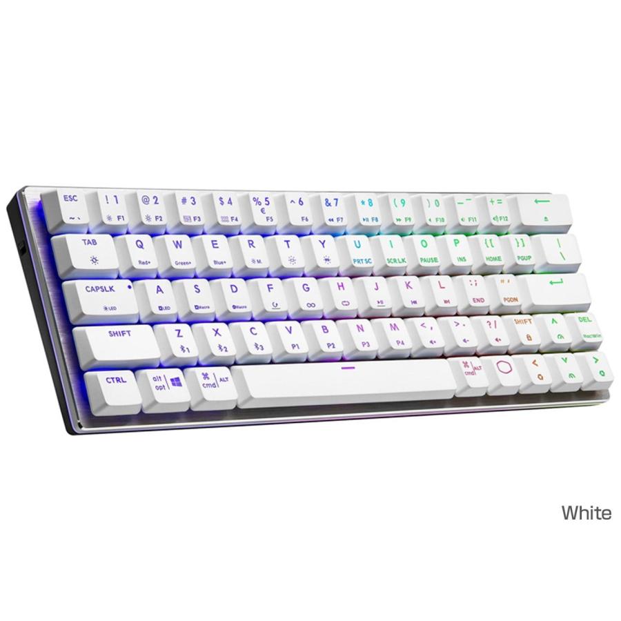 Coolermaster クーラーマスター Bluetooth 有線対応 ワイヤレスメカニカルゲーミングキーボード 英語配列64キー ホワイト Sk622 Sk 622 Sktr1 Us 返品種別a 44 505 Joshin Web 通販 Yahoo ショッピング