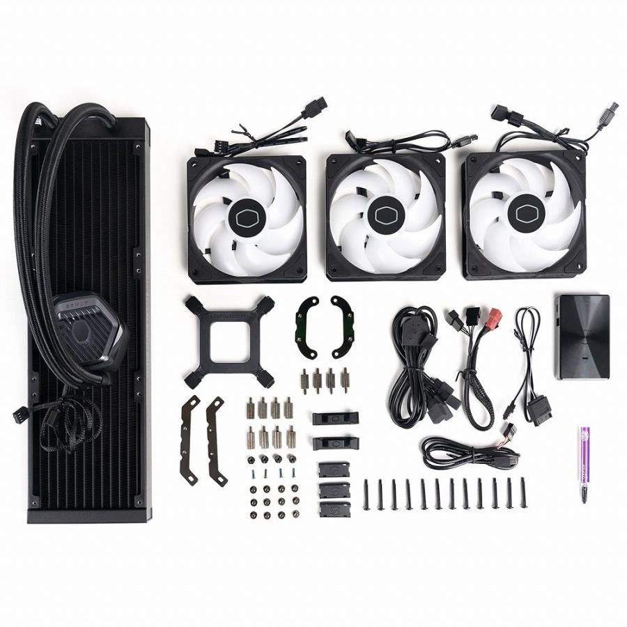 CoolerMaster(クーラーマスター) 水冷一体型CPUクーラー MasterLiquid 360 Atmos(360mm) MLX-D36M-A25PZ-R1 返品種別B｜joshin｜07