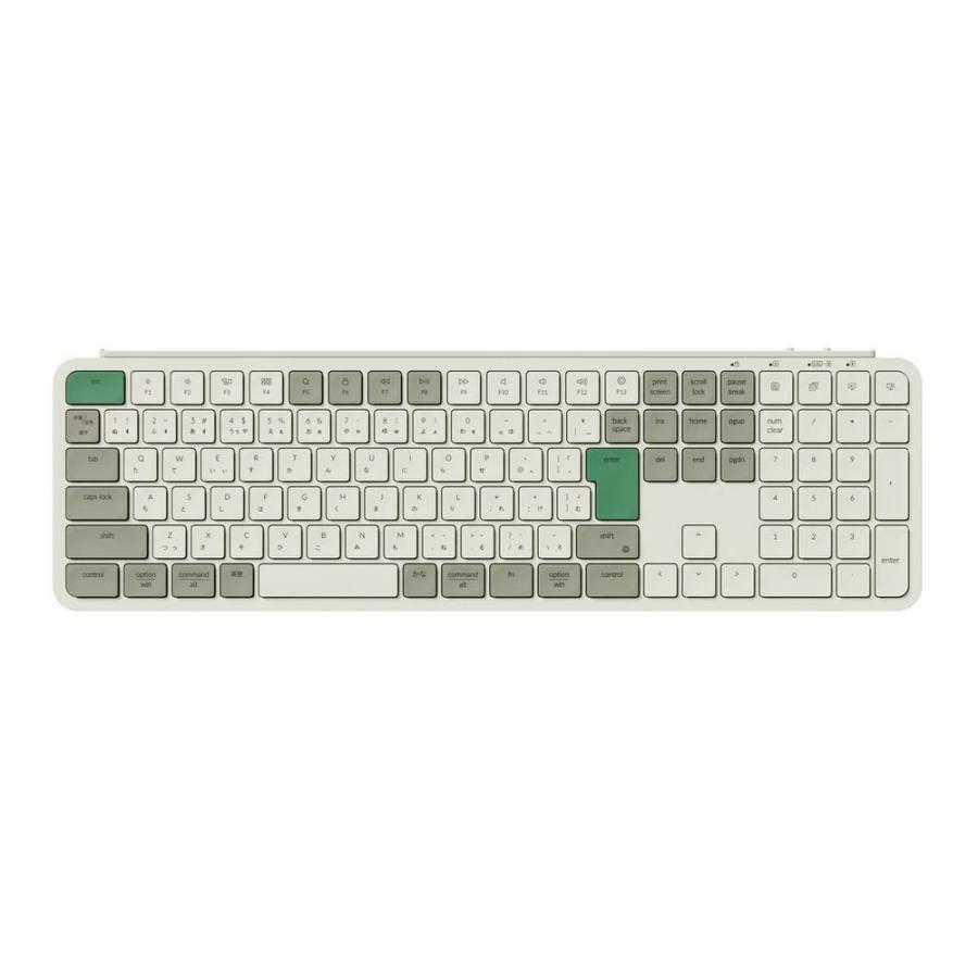 Keychron｜キークロン B6 Pro ウルトラスリム ワイヤレスキーボード(日本語配列 レトログリーン) B6P-K12-JIS 返品種別A