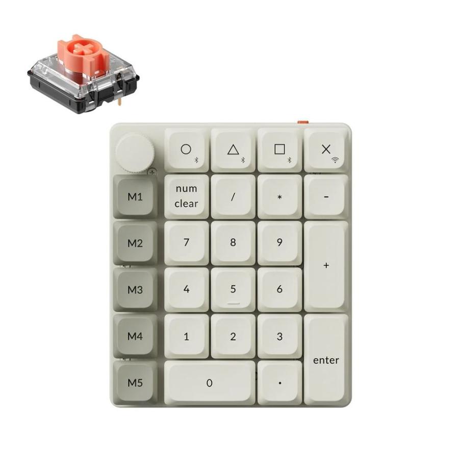 Keychrone K0 Max 白・赤軸 Keychron（キークロン） Keychron｜キークロン K0 Max QMKワイヤレス