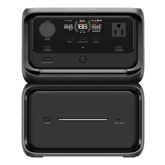 エコフロー ポータブル電源 858Wh AC出力コンセント3口 USB-C出力搭載