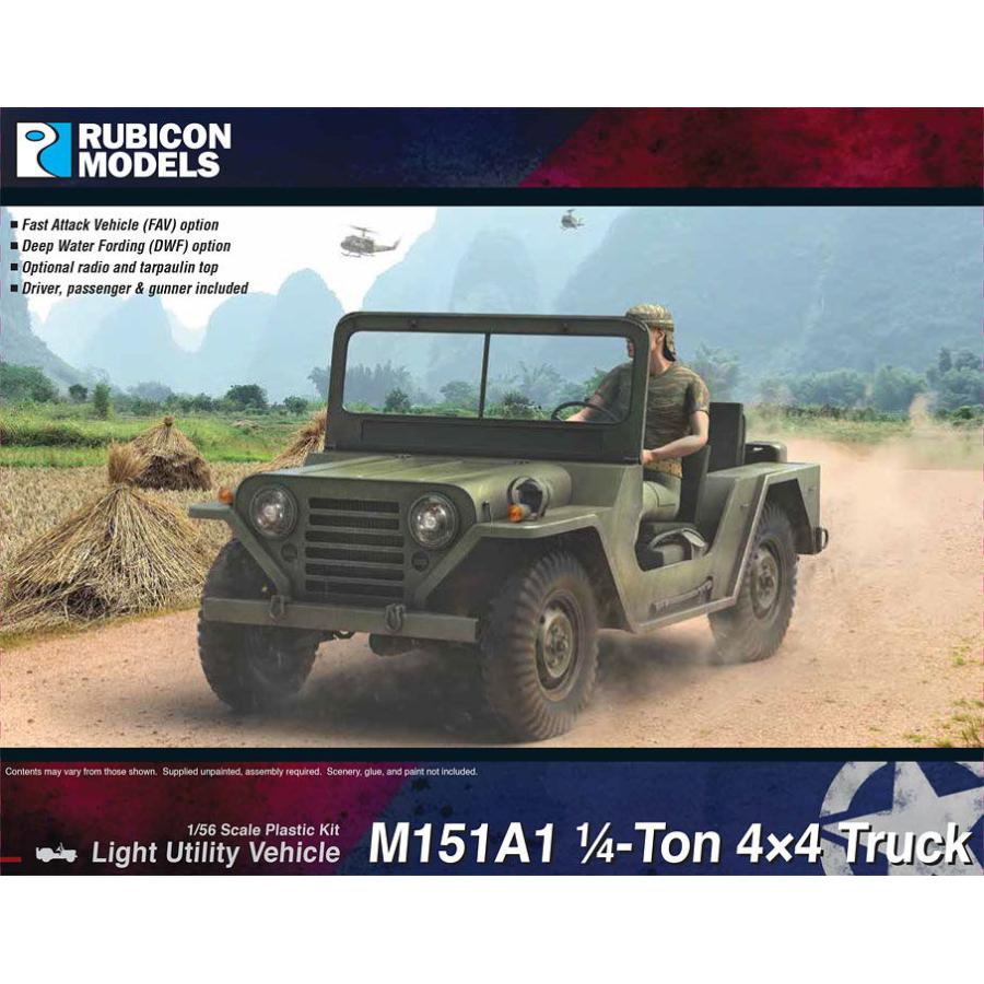 ルビコンモデル 1/ 56 M151A1 4x4 軍用車両(RB0124)プラモデル 返品