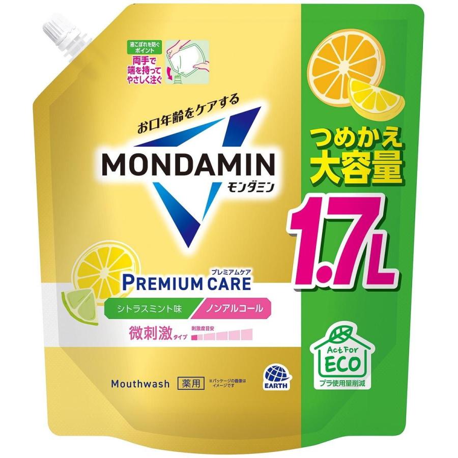 アース製薬 モンダミン プレミアムケア シトラスミント つめかえ大容量