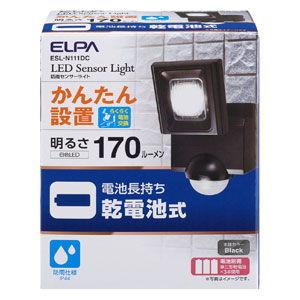 ELPA 乾電池式LEDセンサーライト(1灯) ELPA ESL-N111DC 返品種別A｜joshin｜02